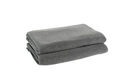 Zoeppritz since 1828 Plaid en Polyester Viscose, 940 Medium Grey Mel., 160x200cm