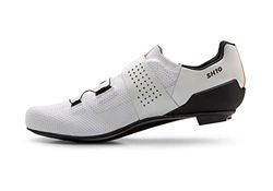 DMT SH10 Zapatillas DE Ciclismo, Adultos Unisex, White/Black, 42