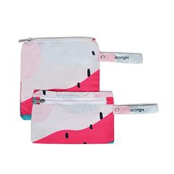 Sac à sandwichs et sacs à casse-croûte réutilisables Eco Right - Sac de déjeuner sans déchets et sans danger pour la nourriture, fabriqué en recyclant 5 bouteilles en PET - Lot de 2