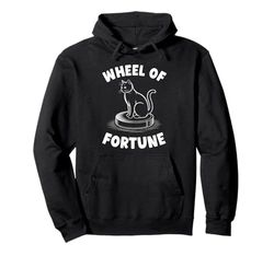 Wheel Of Fortune Robot Vacuum Cleaner Funny Cat Pullover Hoodie