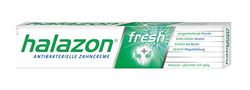 halazon® Fresh – 1 opakowanie miętowej pasty do zębów (75 ml) zapewnia wyjątkowo świeży oddech, miętową świeżość dla optymalnej higieny jamy ustnej i zadbanych dziąseł/Fluurid Mint pasta do zębów