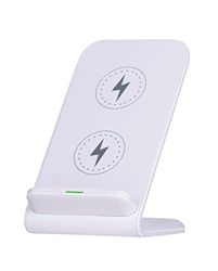 Grundig Supporto per cellulare Qi – 10 W – Supporto cellulare – Free Positioning Technology – Cavo incluso 1 m – Display LED – Bianco