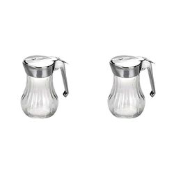 Ibili Honey Dispenser, Transparent/Silver, 8 x 8 x 15 cm (Pack of 2)