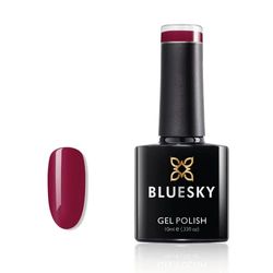 Bluesky Bluesky Gel Polish, Maroon, A27, 10 ml, gel Fabrice du vernis à ongles, rouge, profond, néon (durcissant sous UV / lampe à LED requrid) Pack (X)