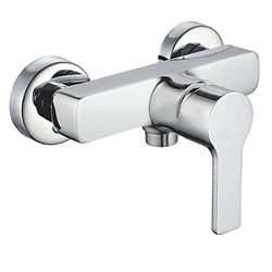 Oxen 154914 - Miscelatore monocomando per doccia, design cromato lucido