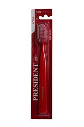 President Brosse à dents active avec poils extra doux, idéale en cas de gencives enflammées, irritées et parodontites. Efficacité anti-plaque supérieure à tous les points de l'arcade dentaire.