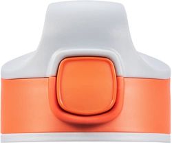 Sigg Miracle Kids Top Paprika Red ersättningslås, reservdel för alla aluminium och Tritan Miracle Kids-flaskor (0,35 l, 0,4 l, 0,45 l), reservlock vattenflaska med sugrör