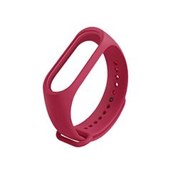 Armband voor Xiaomi Mi Smart Band 5 / Mi Band 6, kleurrijke siliconen armband voor Xiaomi Mi Band 5 / Mi Band 6 - lichtrood wijnrood