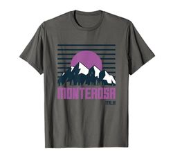 Monterosa Italia Valle d'Aosta Sci Alpinismo Maglietta