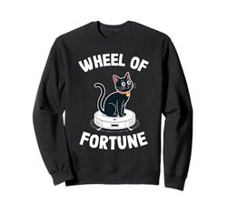 Wheel Of Fortune Robot Vacuum Cleaner Funny Cat Sweatshirt