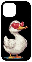 Fantastico costume da anatra per gli amanti degli occhiali da sole divertenti Custodia per iPhone 12 mini