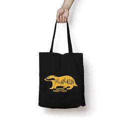 BELUM | Tote bag 100% algodón Harry Potter (HUFFLEPUFF VALUES)