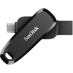 SanDisk Phone Drive USB Flash Drive 64GB (2-in-1 Phone storage, Reversible USB Type-C & Type A connectors, For Smartphones, Tablets, Mac, Computers, Automatic Backup, Rescue PRO Deluxe) Black