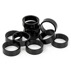 Deda Elementi 1" Headset Spacers, Zwart, 10mm