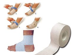 Plastod - Parche deportivo sobre tela blanca no elástica de óxido de zinc y tobillo, mide 14 m x 5 cm, 24 rollos