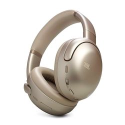JBL Tour One M3 draadloze over-ear Bluetooth-koptelefoon met True Adaptive Noise-Cancelling, 70 uur afspeeltijd, comfortabele pasvorm, JBL Spatial 360 Sound met head tracking, USB-C compatibel, latte