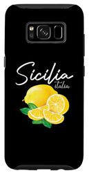 Carcasa para Galaxy S8 Sicilia Italia Limón Retro Orgulloso Italia Sicilia Souvenir