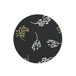 Questo Casa, Round Digital Printed Mouse Pad, Non-Slip Base, for Office and Home, Diameter:22cm