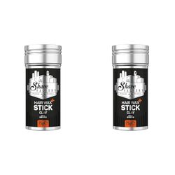 The Shave Factory Hair Wax Stick Clay, Hair Wax Stick, Long Lasting Styling Wax Stick, Hair Wax Stick Smoothing and Slick Stick for Hair Wigs 2.7oz (75G) (Pack of 2)