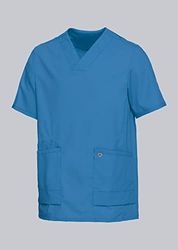 BP 1763-241-0116-3XLn - Rivestimento in tessuto super leggero, 49% cotone, 48% poliestere, 3% elastolefina, azzurro, taglia 3XL