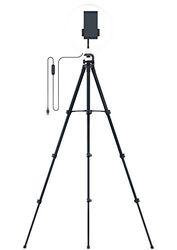 Razer Ring Light - 12 Inch USB LED Ring Light with Tripod for PC and Mobile Streaming (Adjustable Light Spectrum and Brightness, Flexible Mounting Options) Black