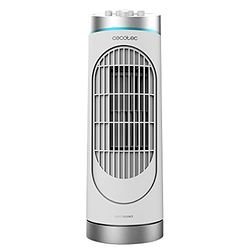 Cecotec DeskTower EnergySIlence 3000 torenventilator, 30 W, hoogte 38 cm, 3 snelheden, oscillatie, timer 2 uur, handmatige bediening, wit