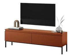 Selsey Bemmi Mueble TV, Melamine, Rojo ladrillo, 150 cm