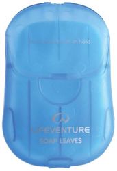 Lifeventure Sabão de viagem folhas de lavagem x 50 flocos de sabão de papel espumoso para casa, viagens, campismo, caminhadas e atividades ao ar livre