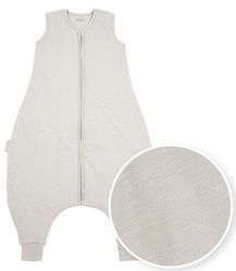 MEYCO Saco de dormir Baby Slub, saco de dormir para bebé (saco de dormir con mangas desmontables, transpirable, ideal para el invierno, 90 cm, 2.5 TOG), Greige