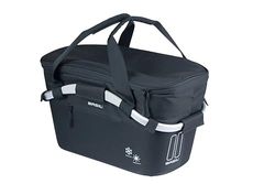 Basil Classic Carry All ISO cykelkorg MIK, svart – låsbart MIK-system inkl. 18 liter volym, isolerad och väderbeständig, perfekt för shopping och mattransport