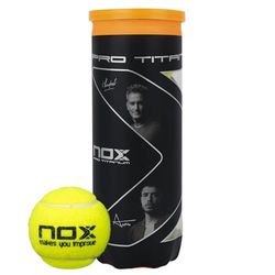 NOX Barco de 3 bolas de padel Pro Titanium