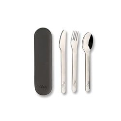 Citron märkesservis set, modell Citron bestick svart stål
