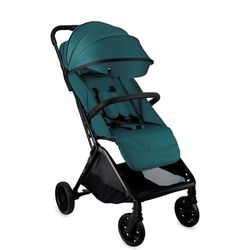 MoMi Andrea kinderwagen: zelfsluitend systeem, 5-punts veiligheidsgordel, bekerhouder, mand, luierrugzak, muggennet, regenbescherming, dubbele functie