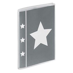 Hama Skies fotoalbum och syntetiskt grått skydd - fotoalbum (beige, grå, syntetisk, 10 x 15 cm, 2 ark, 125 mm), 1 förpackning med 24 ark