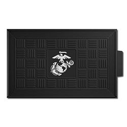 FANMATS Military 'Marines' Medallion Door Mat