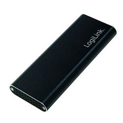 LogiLink UA0314 USB 3.1 hårddiskhus för m.2 SATA (NGFF) SSD, svart