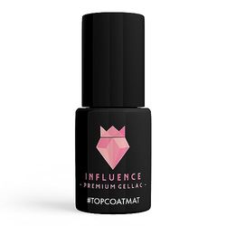 Influence Premium gellac nagelpolish glitter pastel matta TOPCOATMAT