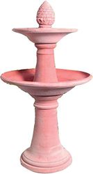 FONTANA DA ESTERNO "VANVITELLI" IN TERRACOTTA FATTA A MANO; ALTEZZA CM. 143, DIAMETRO CM. 72.