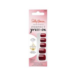 Sally Hansen - Uñas postizas para salón con efectos perfectos prensas, 241 INFRA-RED, no daña tus uñas naturales, manicura rápida y fácil, resultado profesional, cápsulas reutilizables.