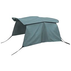 X AUTOHAUX Housse en Toile Bimini 600D 3 Bow 1,8 m (L) x 117,2 cm (H) x 137,2 cm (l) - 152,4 cm (l) - Gris