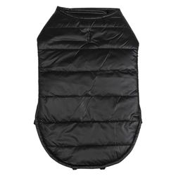 JACK AND VANILLA, Veste d'hiver pour Chien, Doudoune, Isolation Thermique, Ajustement Parfait, Design Moderne, Facile à Entretenir, Taille 45 cm - M-L, Couleur Noir, Modèle Expedition