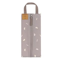 Lässig Baby Kids Insulated Bottle Bag Piccola borsa termica con spazio di stoccaggio isolato/Insulated Pouch Blocks taupe, 1106023237