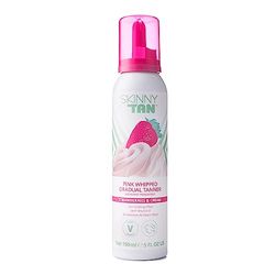Strawberries and Cream Pink Whipped Gradual Tanner by Skinny Tan for Women - 5 oz Bronzer