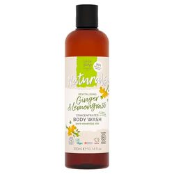 Little Soap Company Naturals Range: Ginger & Lemongrass Body Wash | Natural & Vegan Shower Gel, Perfect for Sensitive Skin | Antibacterial, Calming, Eco-Friendly | Recycled Plastic Packaging | 300ml
