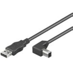 Microconnect 3m USB2.0 A-B USB-kablar USB A USB B Svart