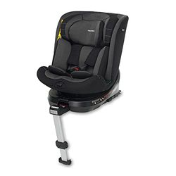 Foppapedretti Iturn I-Size Autostoel, 360 graden draaibaar, voor kinderen van 40 tot 150 cm lichaamslengte 0-12 jaar, conform ECE R129, Dualfix bevestiging (Isofix en Non), Safe Body Protection, zwart