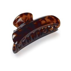 Manicare Pince à cheveux standard antidérapante, douce et confortable, pour séparer les cheveux en sections, les décorer ou les maintenir en arrière, noire ou écaille de tortue