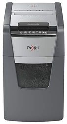 Rexel Optimum 2020150MCH AutoFeed+ 150M Destructeur de documents automatique 150 feuilles Niveau de sécurité P5 Micro-coupe pour petits bureaux Poubelle de 44 l