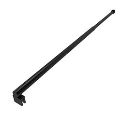 MARWELL Parma Barre de stabilisation réglable de 70 à 100 cm, noir mat pour épaisseur de verre de 6 à 8 mm