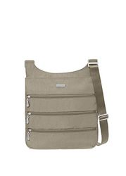 Baggallini Bolso cruzado de viaje con cremallera grande., playa, Talla única, Bolsa de viaje cruzada con cremallera grande